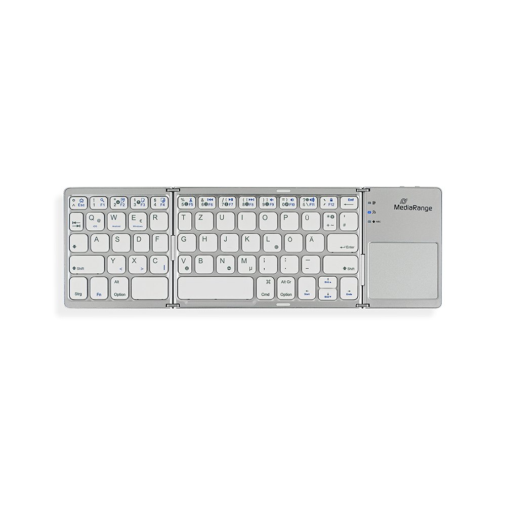 MediaRange Foldable and Rechargeable Bluetooth keyboard 64 keys