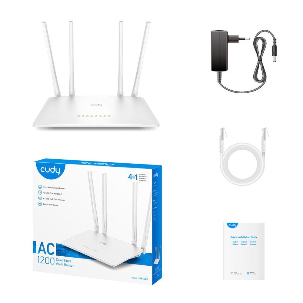 CUDY WR1200 AC1200 WI-FI ROUTER, DUAL BAND - Image 2