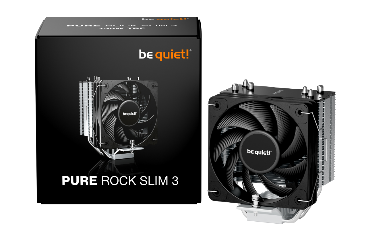 BEQUIET CPU AIR COOLER PURE ROCK SLIM 3 BLACK BK047