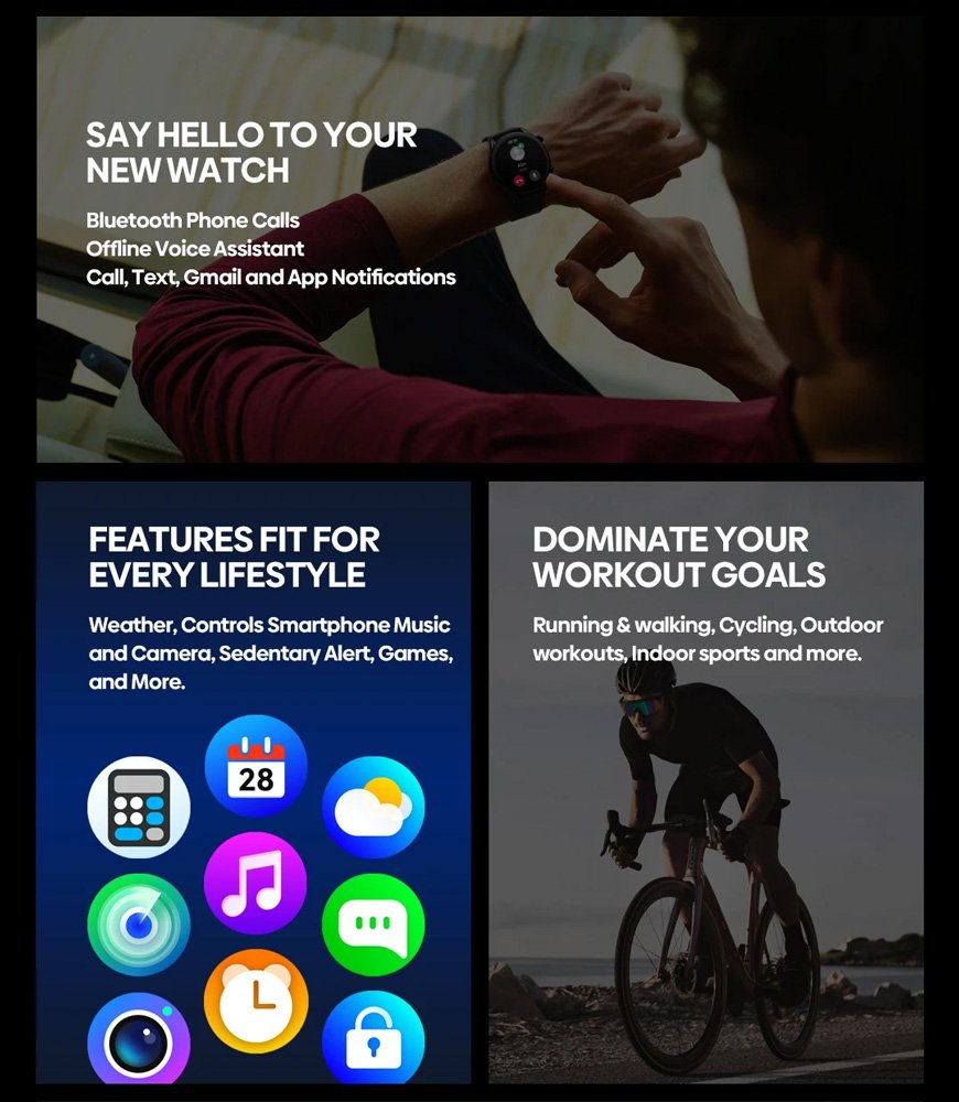 ZEBLAZE Btalk 3 Plus, heart rate, 1.39" IPS - Image 2