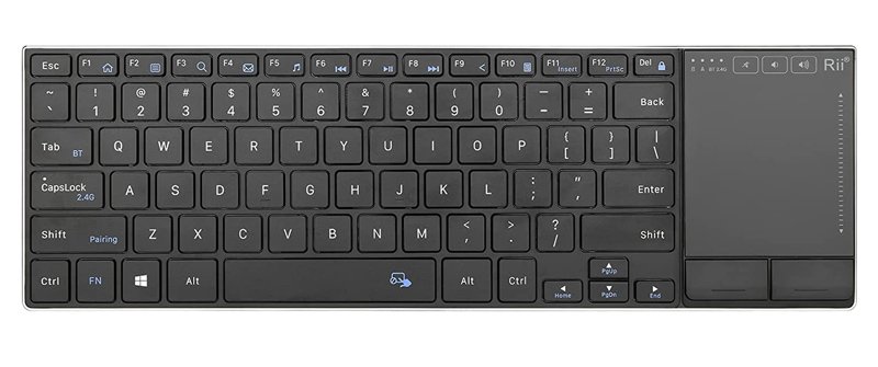 RIITEK πληκτρολόγιο με touchpad, Bluetooth & 2.4GHz